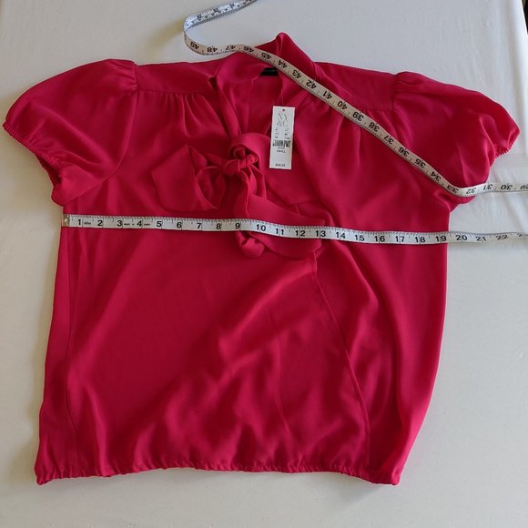 NY&CO Primrose Wrap Bow Blouse 161H - Picture 7 of 8